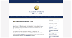 Desktop Screenshot of maerchen-stiftung.de